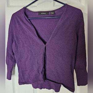 Express Camisole & Cardigan Style Set.  Nylon/Rayon Size Med. Adjustable Straps